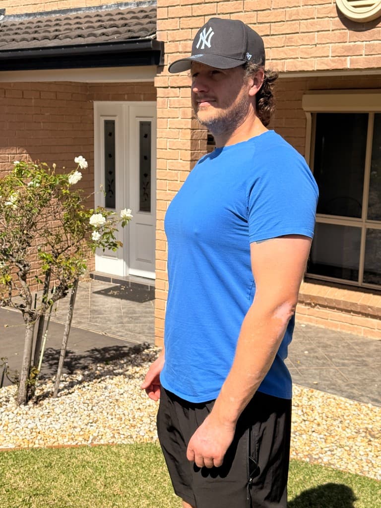 Blake now, alcohol-free and 25kg lighter